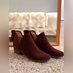Lucky Brand Suede Ankle Booties